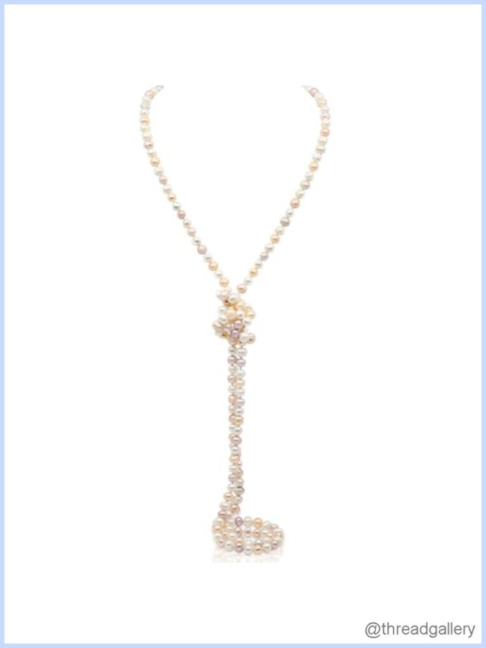 Freshwater Cultured Pearl Necklace Set 60" Endless Strand Jewelry Gift